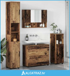 Set namještaja za kupaonicu 4 kom. Staro drvo 35 x 30 x 192 cm - NOVO