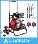 Stroj za čišćenje odvoda 30 m x 12,7 mm, automatski odvod za kanalizac