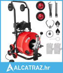 Stroj za čišćenje odvoda 30 m x 19 mm, automatski odvodni svrdlo za ka