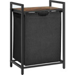 VASAGLE BLH101B01 – Koš za rublje s policom i izvlačivom vrećom