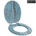 WC daska Plava 43,8 x 37,8 cm MDF ploča - 1 Staro drvo Da