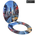 WC daska Šareni 43,8 x 37,8 cm MDF ploča - 1 New York Da