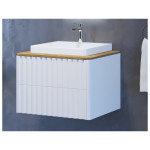 Armal amarilis ormarić - baza š65 viseći element 2 ladice - fronta val