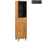 Kupaonski ormar s ladicama Svijetlosmeđa 38 x 33 x 160 cm - Svijetlo s