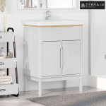 Kupaonski ormarić za sudoper FLORO Bijelo 60 x 40 x 80 cm