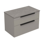 Miriad 80 donji kupaonski ormarić kašmir s pločom candela mramor