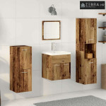 Set namještaja za kupaonicu 5 pcs Staro drvo Konstruirano drvo