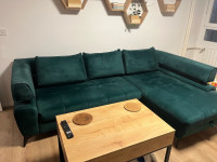 Brooke kutna garnitura zelena desna