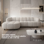 Kutna garnitura VELPA S s električnim izvlačenjem sjedišta