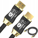 HDMI 2.1 video kabel ultra visoke hitrosti 8k 60hz 4k 120hz hq zlati 1