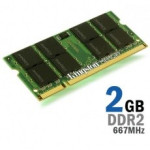 2GB KINGSTON KVR667D2S5/2G  Čip: Qimonda 1.8V PC2-5300 DDR2 SODIMM