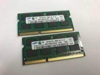 2x2GB(4GB) Samsung 2Rx8 PC3-10600 1333mhz DDR3 SODIMM