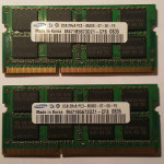 2x2GB(4GB) Samsung M471B5673DZ1-CF8 PC3-8500S 1066mhz DDr3 SODIMM
