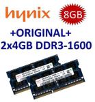 2x4GB(8GB) HYNIX HMT351S6CFR8C-PB PC3-12800 1600mhz DDR3 SODIMM