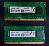 2x4GB(8GB) Kingston KVR16S11S8/4 1.5V 1600mhz DDR3 SODIMM