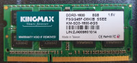 2x8GB(16GB) KINGMAX DDR3-1600 FSGG45F-D8KIB-SHER sodimm