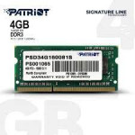 4GB PATRIOT PSD34G160081S PC3-12800 CL11 1600mhz DDR3 SODIMM