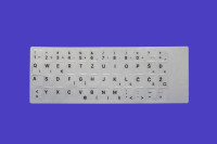 Naljepnice HR za tipkovnice s prozirnom pozadinom - crni font