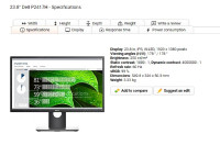 DELL monitor - P2417H