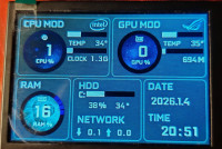 Ekran LCD IPS 3,5" za stanje kompjutera