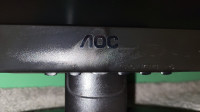 AOC Monitor - 24' inch [inča] (VGA, DVI) + VGA kabel/ VGA to HDMI conv