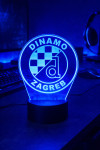 ✅LED 3D Lampa Dinamo Zagreb – Gaming Setup✅