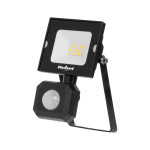 10W zunanji LED reflektor črn 6500K IP44 s senzorjem gibanja