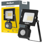 20W zunanji LED reflektor črn 4000K IP44 s senzorjem gibanja