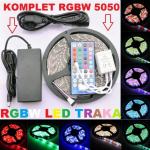 LED TRAKA RGBW 5050 300SMD VODOTPORNA IP65 5 metara KOMPLET