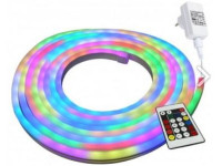 RGB LED NEON PUTUJUCA traka DC12V 24W 5metara Cijeli SET IP67