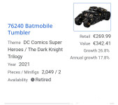Lego 76240 Batman TUMBLER