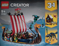 (NOVO) Lego 31132 Viking Ship and the Midgard Serp