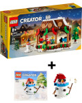 LEGO CREATOR 40602 - Winter Market Stall + LEGO CREATOR 30645-Snowman