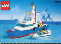 Lego kocke vintage  coast guard patrol with speed boat 6353