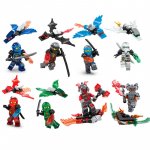 LEGO Ninjago set od 8 figurica sa zamjevima i letjelicama