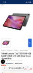 Tablet Lenovo Tab TB311XU 4GB RAM 128GB LTE with Clear Case - Luna Gr