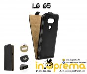 LG G5 G-5 G 5 MASKA MASKICA FLIP CRNA + LG G5 KALJENO STAKLO
