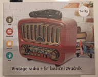 Setty retro radio + bluetooth