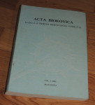 ACTA BIOKOVICA Radovi o prirodi Biokovskog područja vol. I-1981 Makars