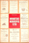 Borislav Arapović: Hrvatski mirospis 1778