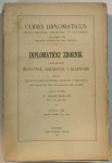 Diplomatički zbornik Kraljevine Hrvatske, Dalmacije i Slavonije (Codex