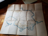 Druck von Carl Albrecht in Agram - pritoci Save, tijek Save