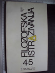 Filozofska istraživanja 45