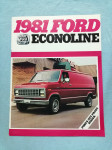 Ford Econline 1981 – prodajna brošura