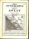 Ideal auto-karta Kraljevine S. H. S. - sekcija SPLIT