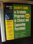 INSIDERS GUIGE TO GRADUATE PROGRAMS IN CLINICAL AND COUNSELING