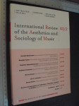 International reviev of the aesthetics and sociology of music 40/2