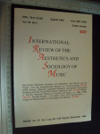 INTERNATIONAL REVIEW OF THE AESTHETICS AND SOCIOLOGY OF MUSIC 30/2