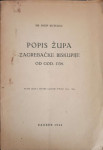 Josip Buturac: Popis župa Zagrebačke biskupije od god. 1334