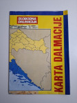 Karta Dalmacije - izdanje Slobodna Dalmacija
